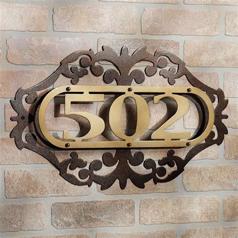 arts and crafts metal house numbers|creative ways house number ideas.